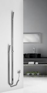 Sapho DUOPASSO elektrický sušák ručníků s časovačem 122x1700mm, 45 W, chrom ER730