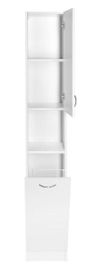 Aqualine SIMPLEX ECO vysoká skříňka s košem 30x180x30cm SIME310