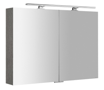 Sapho MIRRÓ galerka s LED osvětlením, 100x70x16cm, dub stříbrný MC100-0011