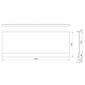 Polysan COUVERT NIKA panel čelní 140x52cm 72851