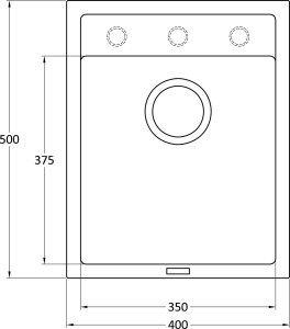 Granitový dřez Sinks CLASSIC 400 Granblack+ELKA CL40030ELCL