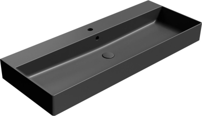 GSI KUBE X keramické umyvadlo 120x47cm, černá mat 9424126