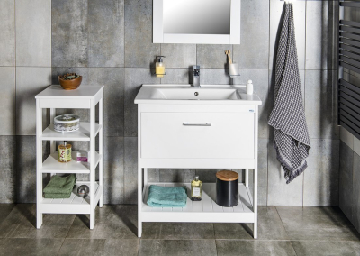 Aqualine ETIDE umyvadlová skříňka 71, 5x85x44 cm, bílá mat ET725