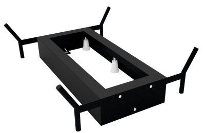 Polysan REDUTA konstrukce pro vanu 150x75cm, černá mat 72830B