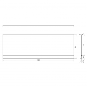 Polysan PLAIN NIKA panel 175x59cm 72534