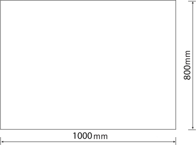 Aqualine Zrcadlo s broušenou hranou 100x80cm, CU free 22499