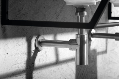 Sapho MINIMAL umyvadlový sifon 5/4", odpad 32 mm, nerez mat MI036