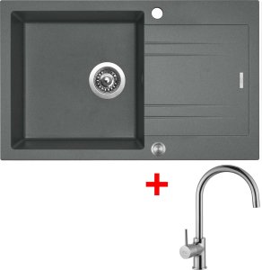 Granitový dřez Sinks LINEA 780 XC Titanium + Vitalia G4272XC