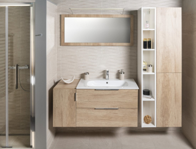 Sapho ESPACE skříňka 35x172x32cm, 2x dvířka, levá/pravá, dub polar ESC230-1010
