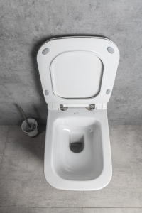 Isvea VEA závěsná WC mísa Rimless, 34, 5x52cm, bílá 10VA02001