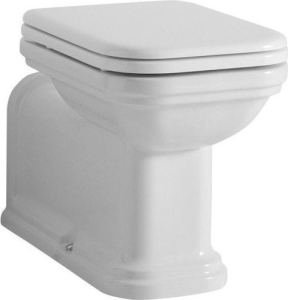 Kerasan WALDORF WC mísa stojící, 37x65cm, spodní/zadní odpad, bílá 411601