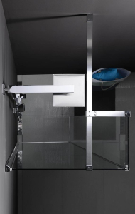Polysan Doplňková vzpěra k MSBR1, 800 mm, chrom MSBR4