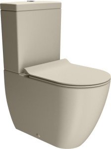 GSI PURA WC kombi, Swirlflush, spodní/zadní odpad, creta dual-mat 880608P