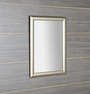 Sapho VALERIA zrcadlo v dřevěném rámu 580x780mm, platina NL393