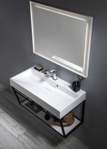 Sapho SKA konzole s policí 900x400x460mm, černá mat SKA103