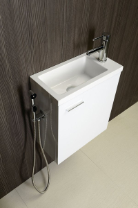 Sapho Vyústění pro baterie 1209-05 a 1209-09 k umístění na bok skříňky, chrom SG204