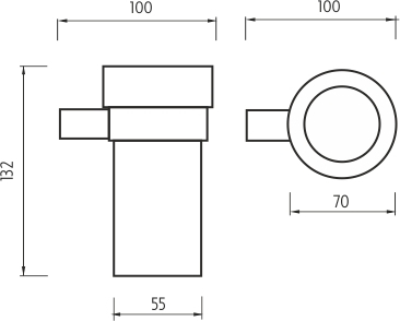 Nimco BORMO Držák na kartáčky BR 11058KN-26