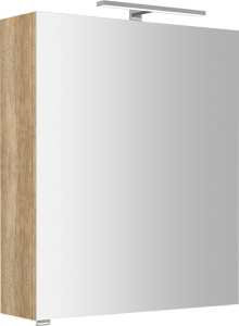 Sapho RIWA galerka s LED osvětlením, 60x70x17cm, dub alabama RIW060-0022