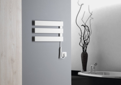 Aqualine ELVIS elektrický sušák ručníků 457x342x55 mm, 50 W, bílá EB480
