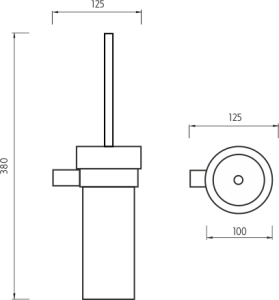 Nimco BORMO Toaletní WC kartáč BR 11094W-26
