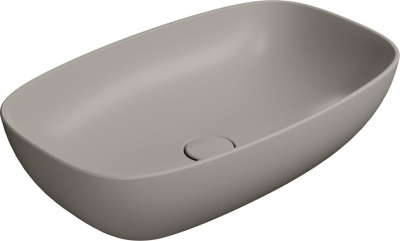 GSI NUBES keramické umyvadlo na desku 60x38cm, tortora mat 978305