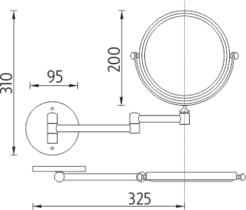Nimco Kosmetická zvětšovací Kosmetické zvětšovací zrcátko ZR 8992B-26