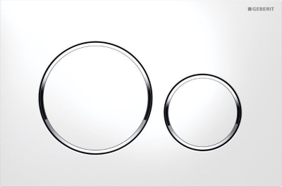 Geberit GEBERIT SIGMA20 ovládací tlačítko, bílá lesk/chrom 115.882.KJ.1