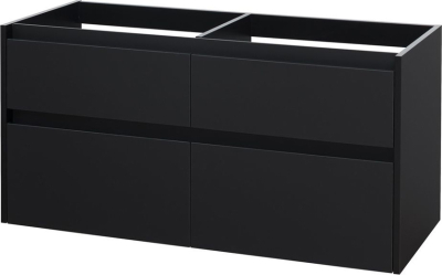 Mereo Opto, koupelnová skříňka 121 cm, černá CN943S