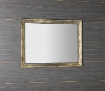 Sapho DEGAS zrcadlo v dřevěném rámu 71, 6x91, 6cm, černá/starobronz NL730