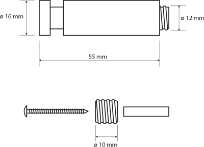 Sapho X-ROUND BLACK háček, černá mat XR213B