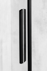 Polysan ALTIS BLACK posuvné dveře 1570-1610mm, výška 2000mm, čiré sklo AL4312B