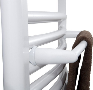 Aqualine Sušák ručníků na otopná tělesa 33cm oblý, bílá IDO-40