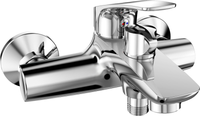 Mereo Vanová nástěnná baterie, Eve, bez příslušenství, 150 mm, chrom CBV90104