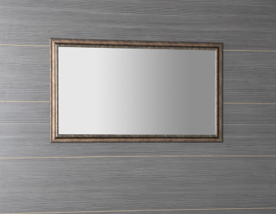 Sapho ROMINA zrcadlo v dřevěném rámu 58x98cm, bronzová patina NL398