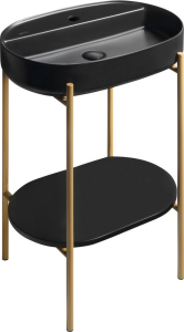 Sapho PUNO podstavec s umyvadlem 600x860x396mm, zlato mat SKA590-5-01