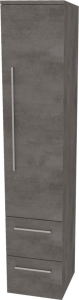 Mereo Bino, koupelnová skříňka vysoká 163 cm, pravá, Multidecor, Beton tmavě šedý CN698BET2