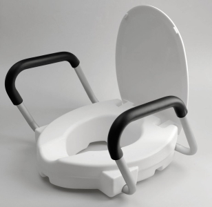 Ridder HANDICAP WC sedátko zvýšené 10cm, s madly, bílá A0072001