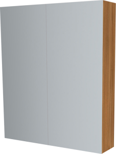 Mereo Koupelnová skříňka zrcadlová 80 cm, galerka, 2 x dvířka, Multidecor, Ořech Dijon přírodní CN798G82ODP1