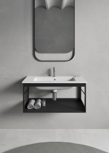 GSI PURA konstrukce pod umyvadlo 82x46cm, černá mat MSP8228