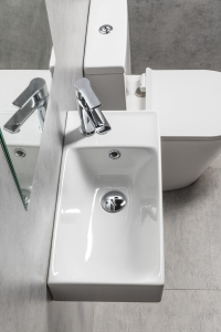 Sapho NUALI keramické umývátko 50x25cm, baterie vpravo, bílá TU0122