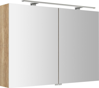 Sapho RIWA galerka s LED osvětlením, 101x70x17cm, dub alabama RIW100-0022