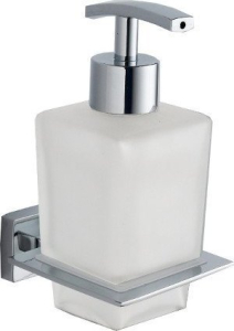 Aqualine APOLLO dávkovač mýdla, 200ml, mléčné sklo, chrom 1416-19