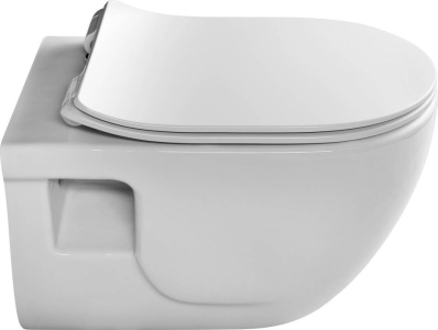 Sapho BRILLA závěsná WC mísa, Rimless, 36, 5x53cm, bílá 100614