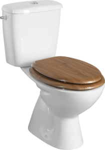Aqualine AQUALINE WC sedátko, dub 1705-10