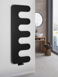 Sapho EVOLLA otopné těleso 490x1390 mm, černá mat MI1400