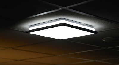 Sapho SILVER stropní LED svítidlo 28x28cm, 10W, 230V, denní bílá, chrom AU461