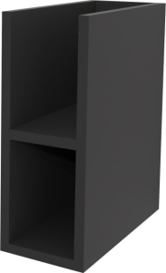 Mereo Aira, koupelnová skříňka 20 cm, spodní,  Multidecor, Černá Supermat CN797SCIPM