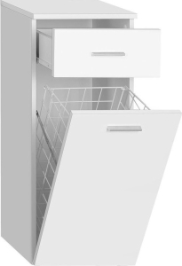 Aqualine ZOJA/KERAMIA FRESH skříňka spodní s košem 35x78x29cm, bílá 50261