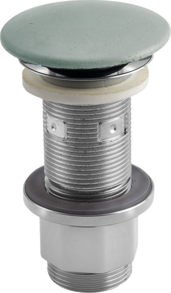 Sapho Umyvadlová výpust 5/4“, click-clack, betonová zátka, 10-80mm, zelená FG923