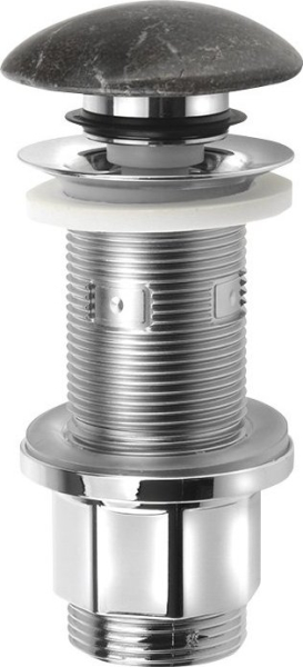 Sapho BLOK umyvadlová výpust 5/4“, click-clack, zátka matný tmavý kámen 2401-911